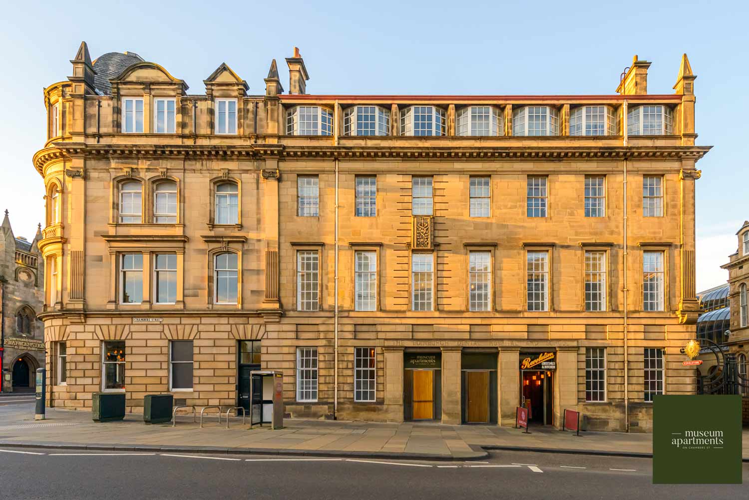 Exterior view of Museum Apartments building, Chambers Street